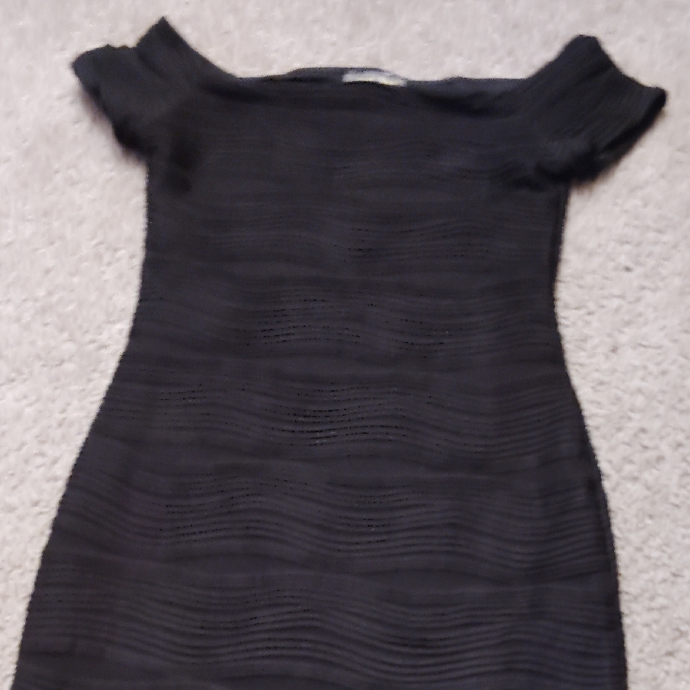 Elegant Black Off-Shoulder Dress